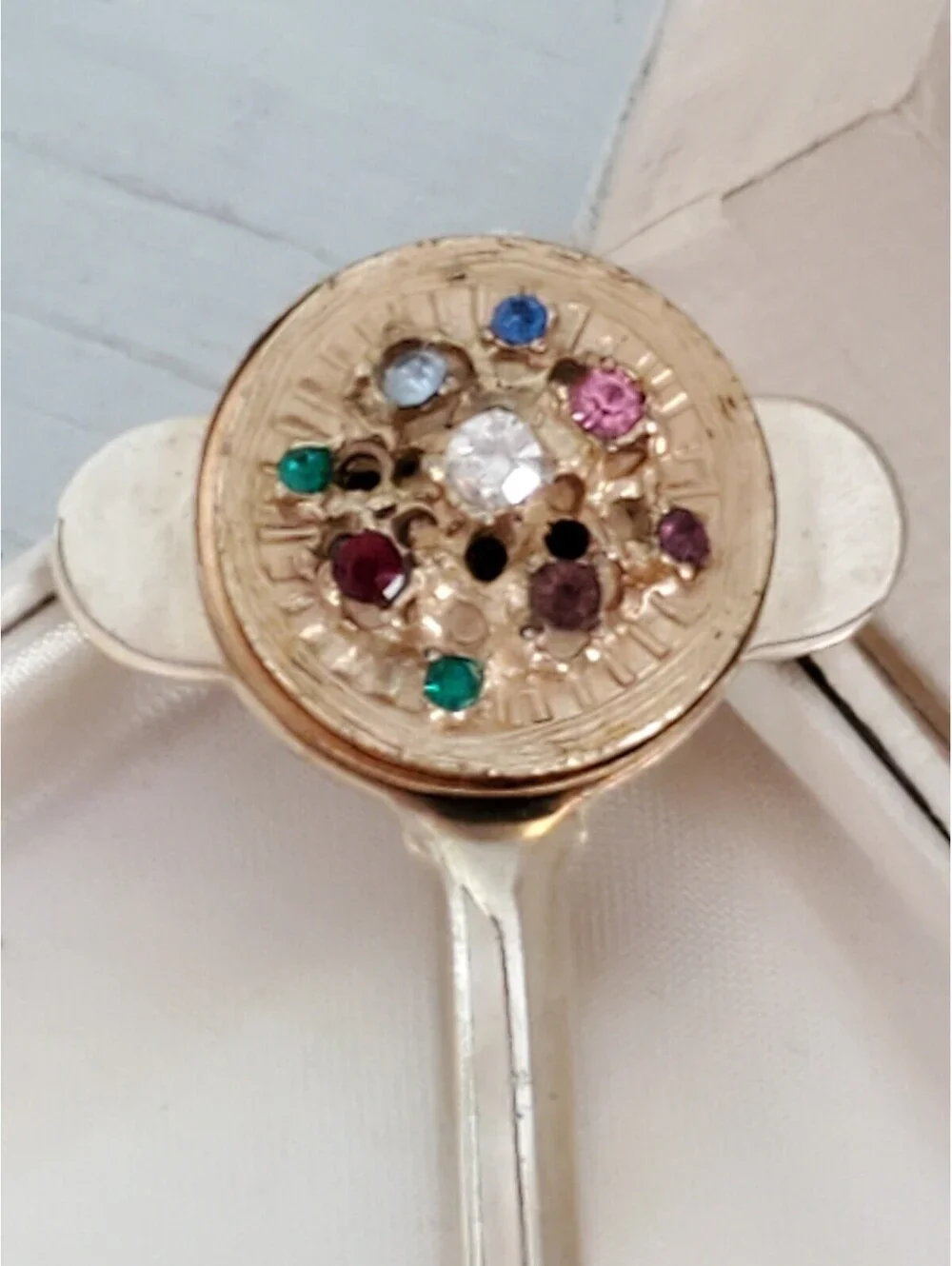Vintage Jeweled Multicolor Toothpaste Tube Squeezer Key